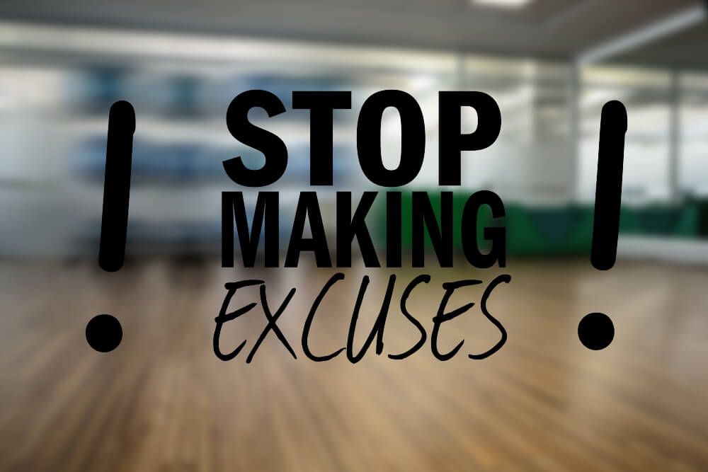 Motivational phrase for training.
